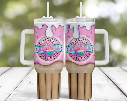 Obsessive Cupcake Disorder Custom Travel Tumbler Mug