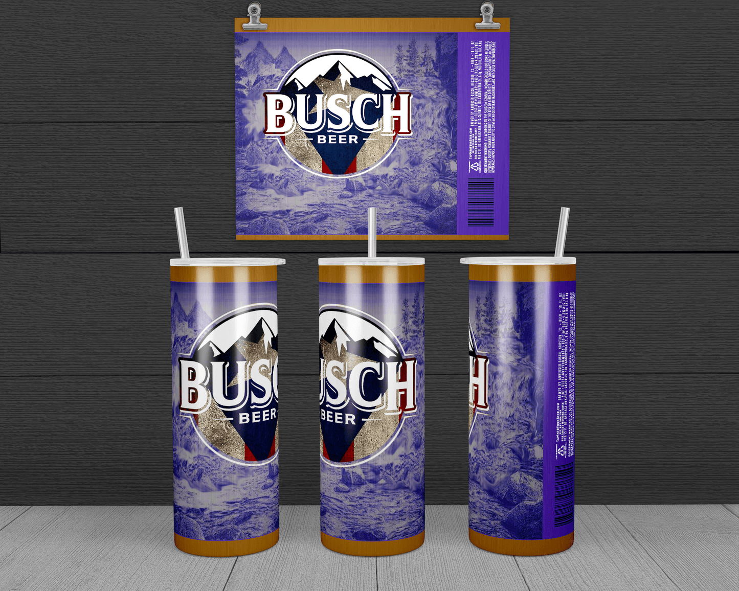 Busch Light Custom Travel Tumbler Mug