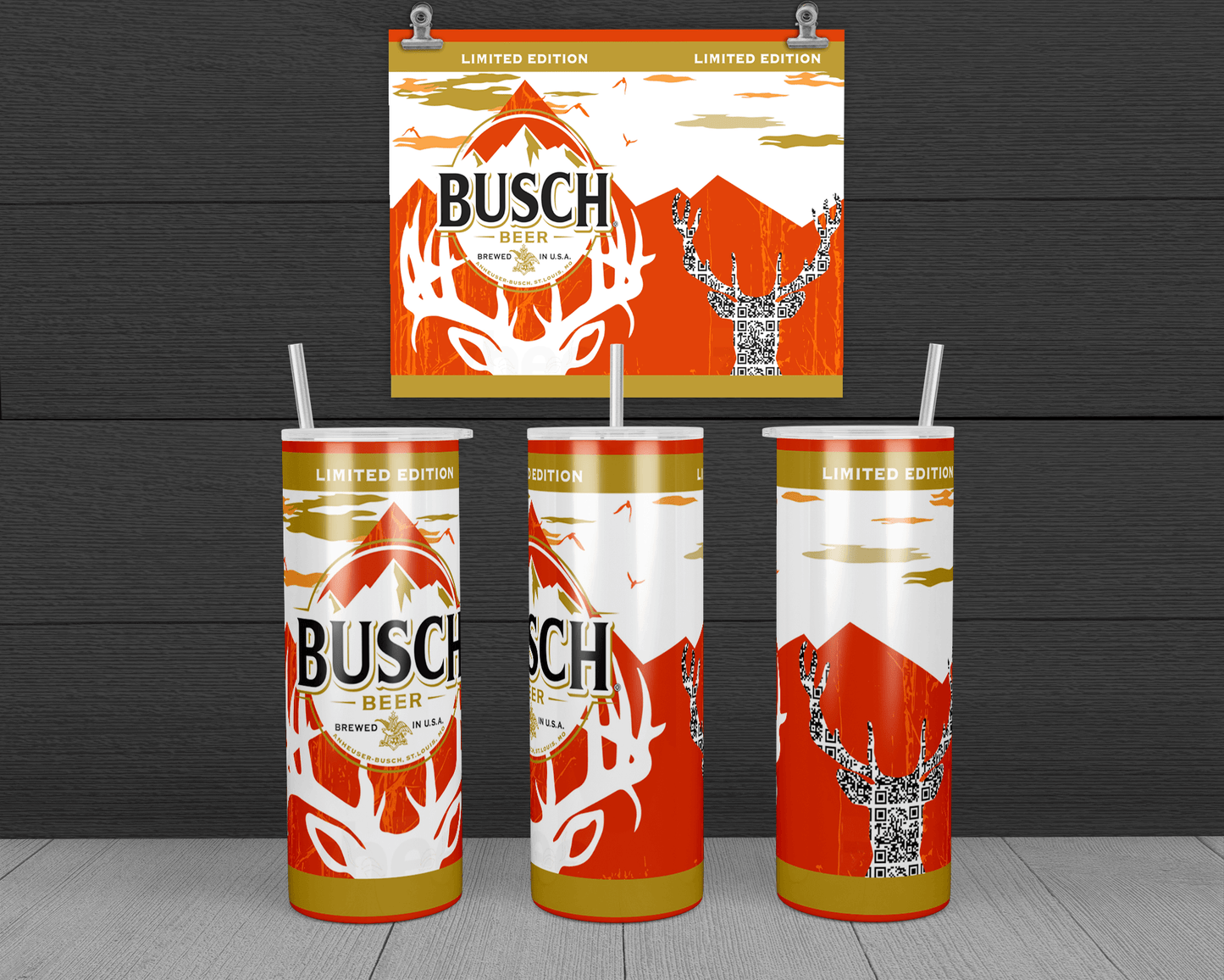 Busch Light Custom Travel Tumbler Mug