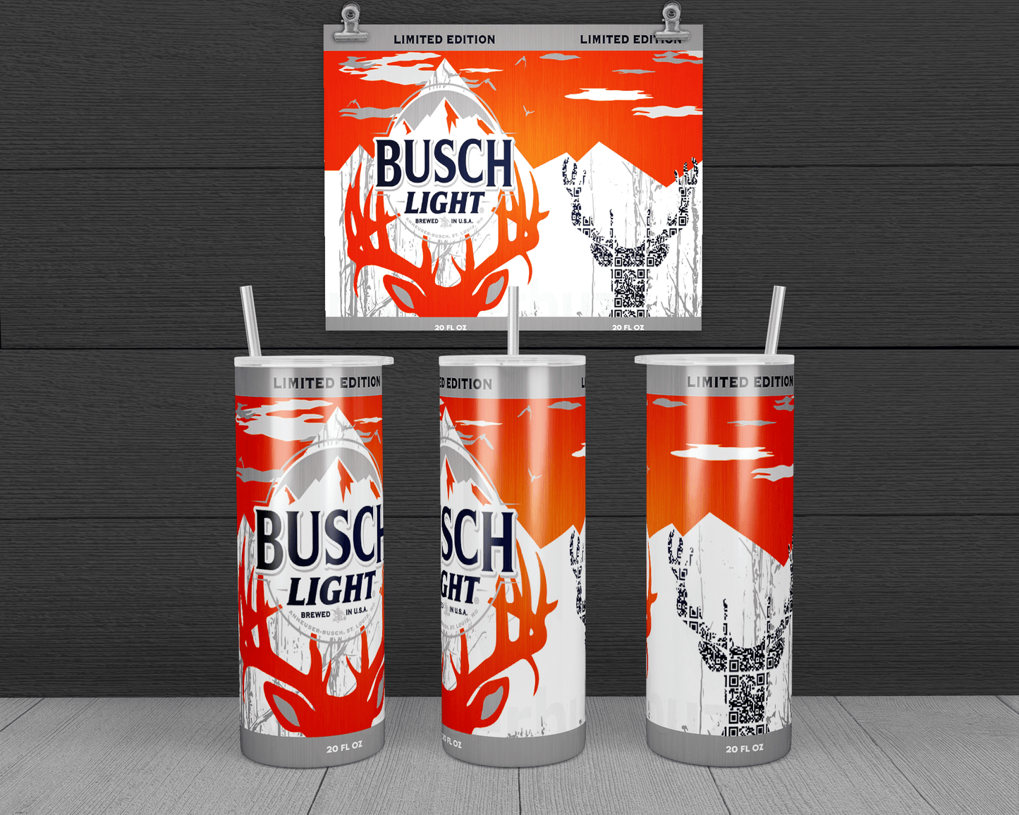 Busch Light Custom Travel Tumbler Mug