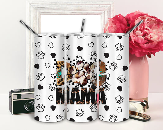 Dog Mama Custom Travel Tumbler Mug