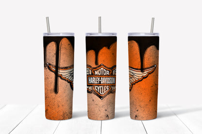 Harley Davidson Custom Travel Tumbler Mug