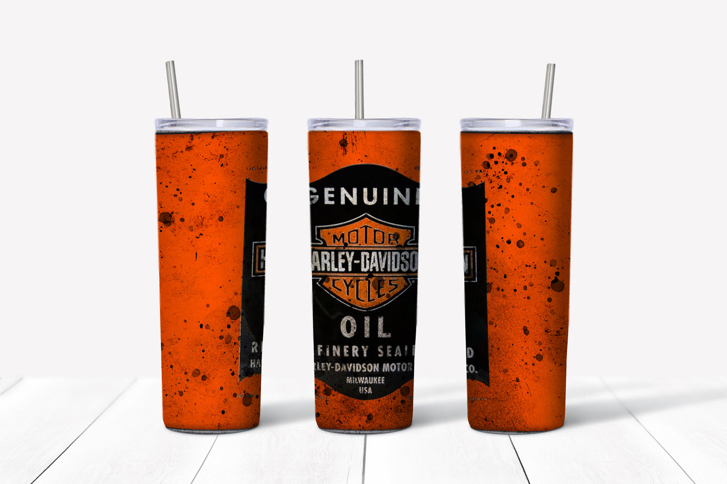 Harley Davidson Custom Travel Tumbler Mug