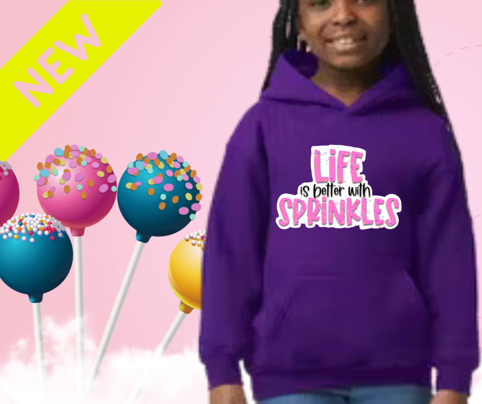 Life is Better with Sprinkles Kid's Hoodie