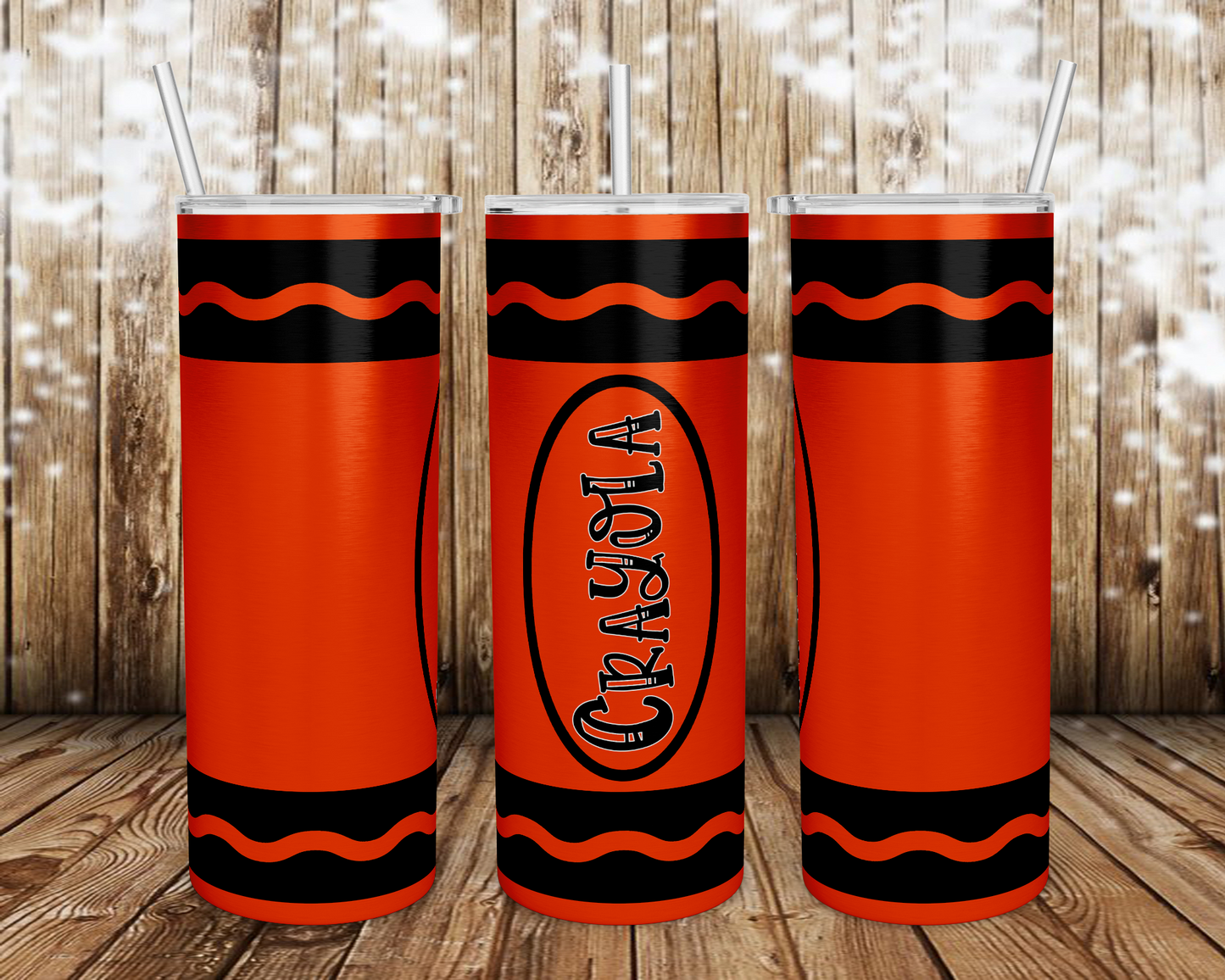 Crayon Custom Travel Tumbler Mug