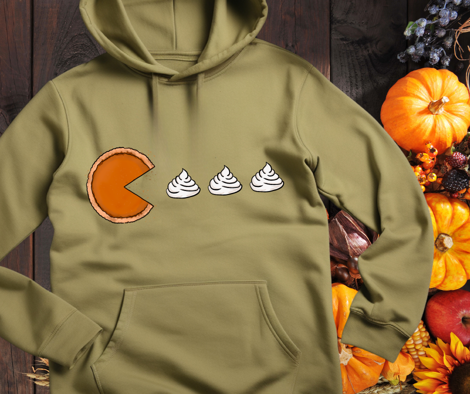 Pac Man Pie Unisex Hoodie or Sweatshirt