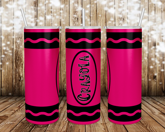 Crayon Custom Travel Tumbler Mug