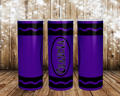 Crayon Custom Travel Tumbler Mug