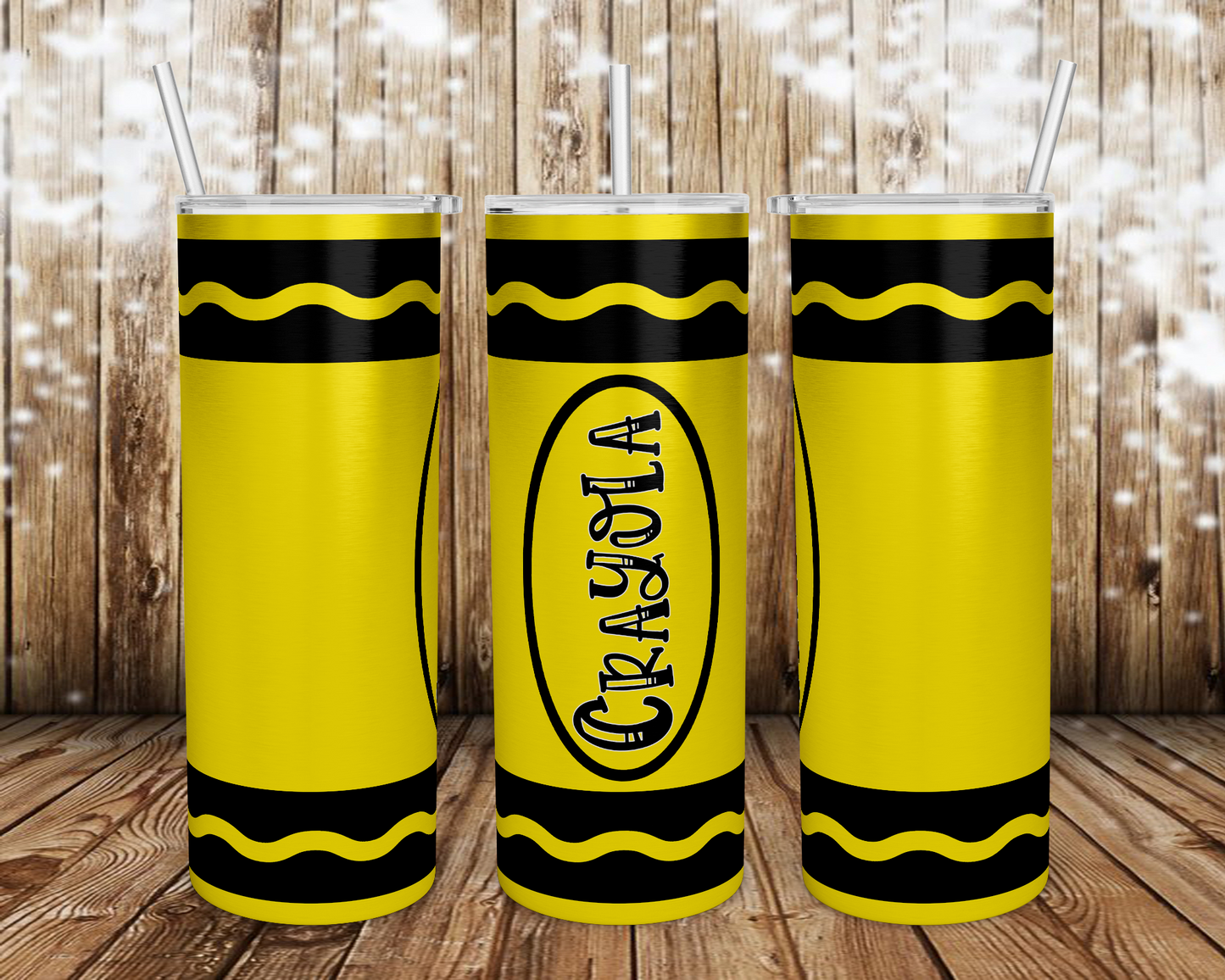 Crayon Custom Travel Tumbler Mug