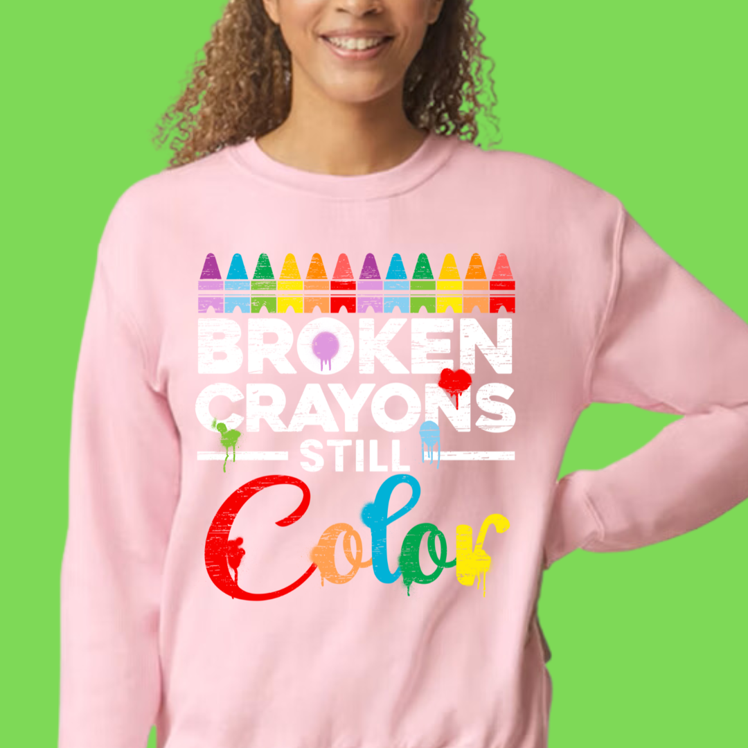 Broken Crayons Still Color Design 7 Unisex T-Shirt/Hoodie/Sweatshirt