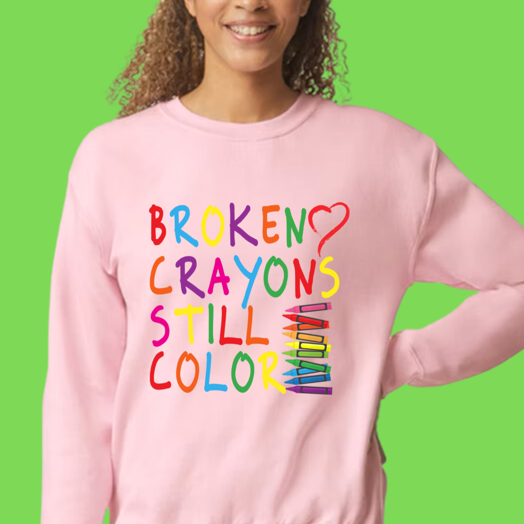 Broken Crayons Still Color Design 8 Unisex T-Shirt/Hoodie/Sweatshirt