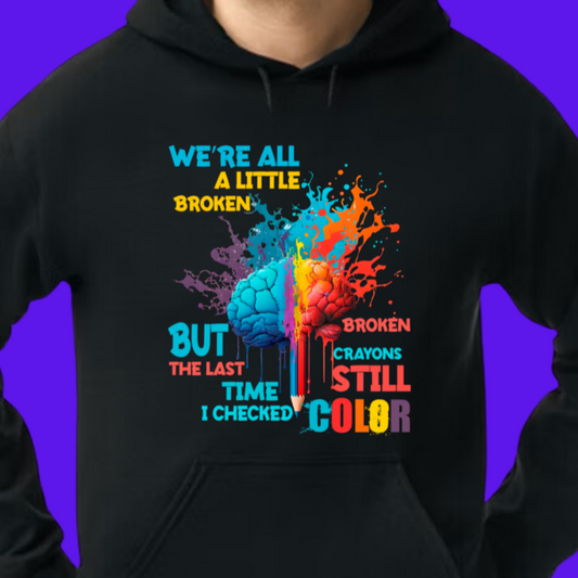 Broken Crayons Still Color Design 2 Youth T-Shirt/Hoodie/Sweatshirt