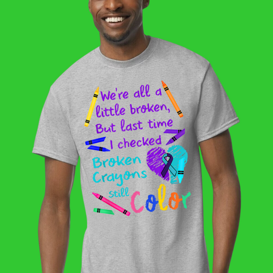 Broken Crayons Still Color Design 6 T-Shirt/Hoodie/Sweatshirt