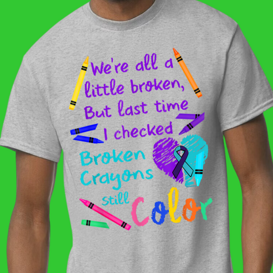 Broken Crayons Still Color Design 6 Youth T-Shirt/Hoodie/Sweatshirt