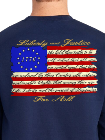 Liberty & Justice For All 1776 T-Shirt/Hoodie/Sweatshirt