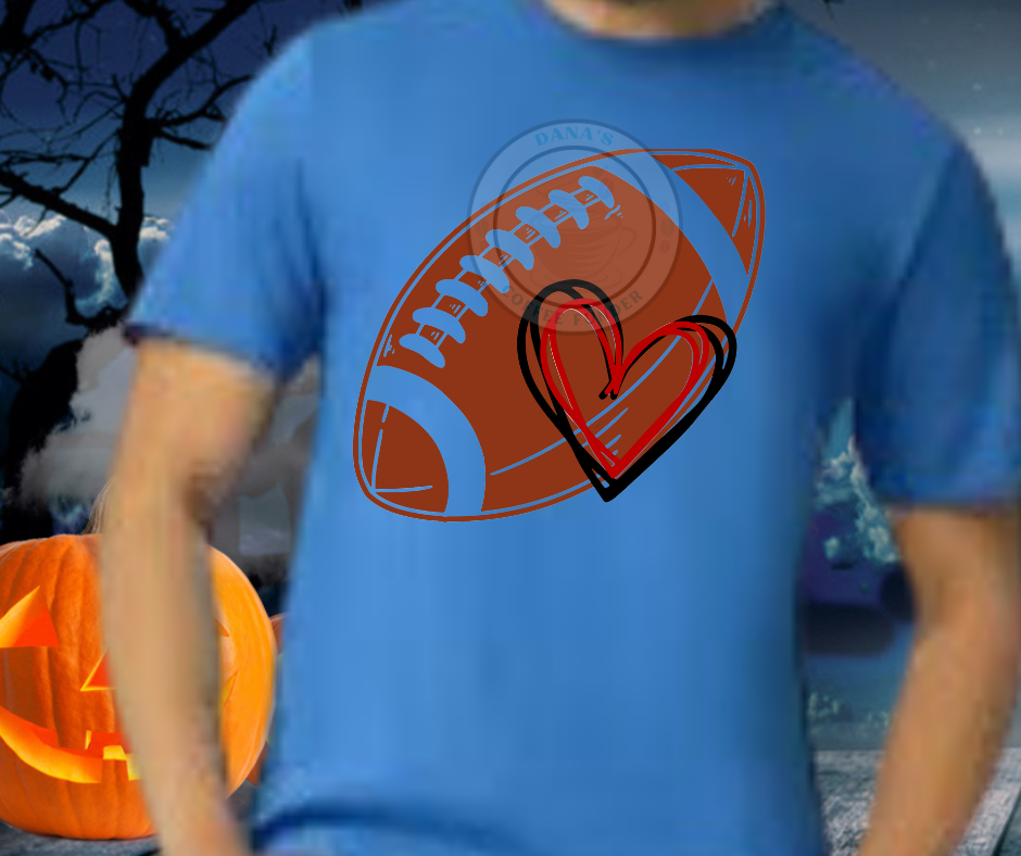 Football and Hearts T-Shirt