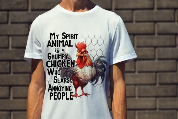 Spirit Animal is a Grumpy Old Chicken Unisex T-Shirt/Hoodie/Sweatshirt