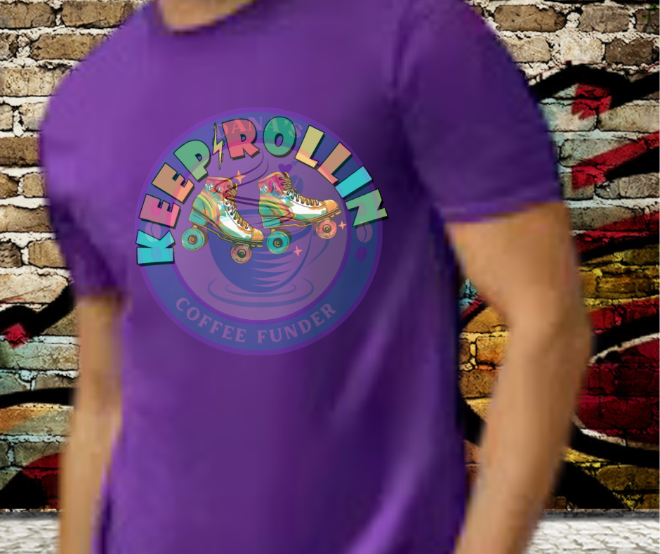 Keep Rollin' Adult t-shirt