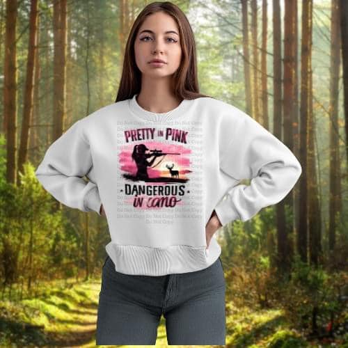 Pretty in Pink, Dangerous in Camo Unisex T-Shirt/Hoodie/Sweatshirt