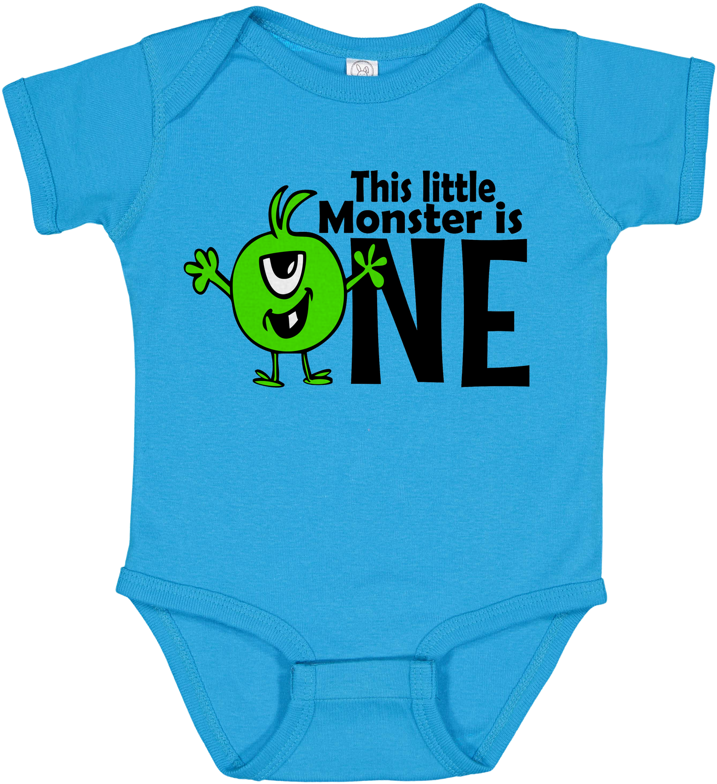 This Monster is One Infant Baby Rib Bodysuit Onsie