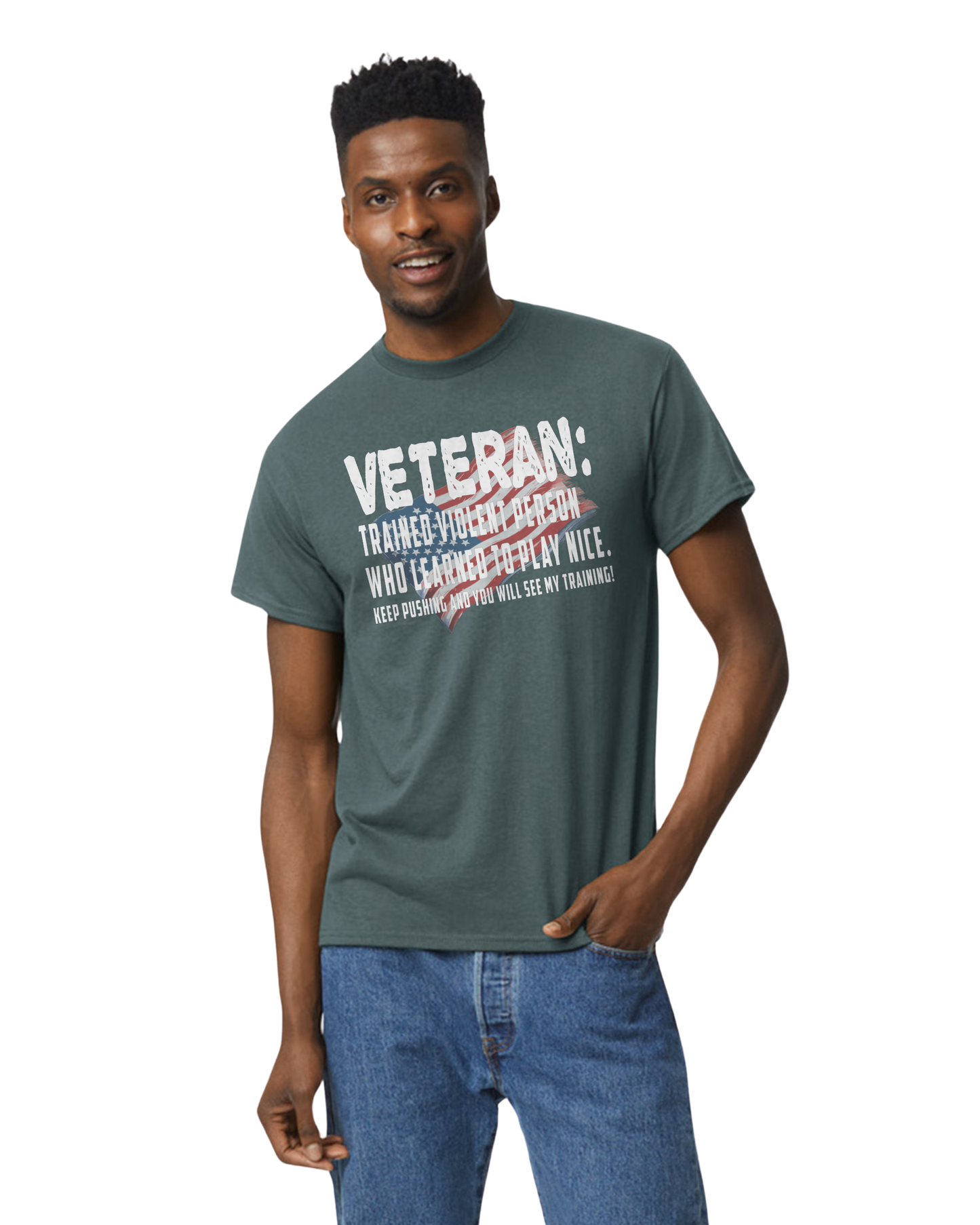 Veteran: Trained Violent Person Unisex T-Shirt/Hoodie/Sweatshirt