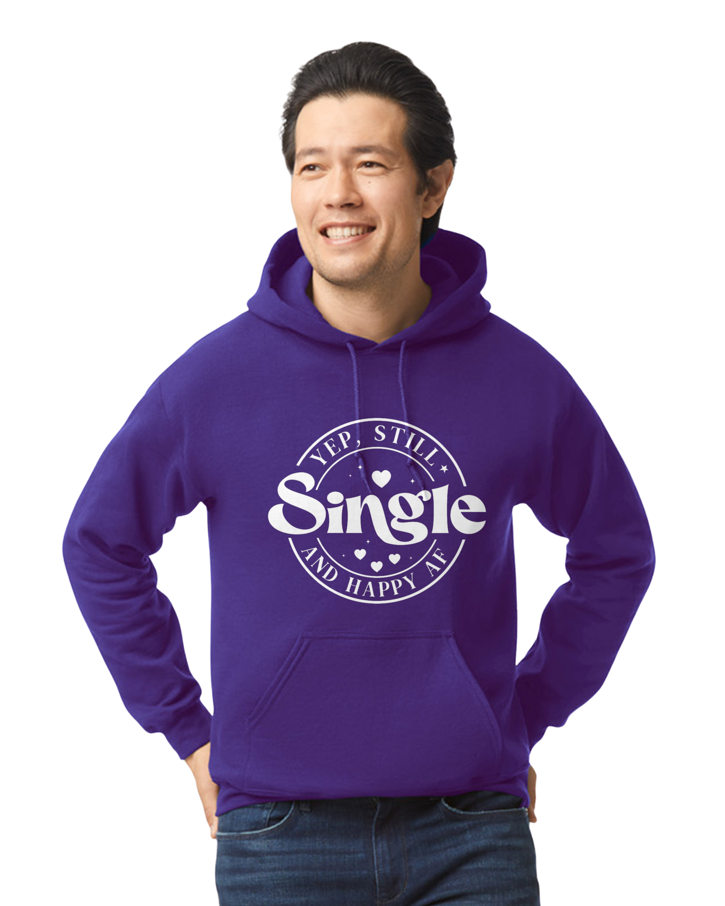 Single and Happy AF Valentine's Day Unisex T-Shirt/Hoodie/Sweatshirt