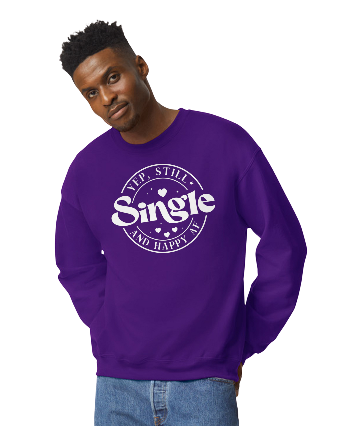 Single and Happy AF Valentine's Day Unisex T-Shirt/Hoodie/Sweatshirt