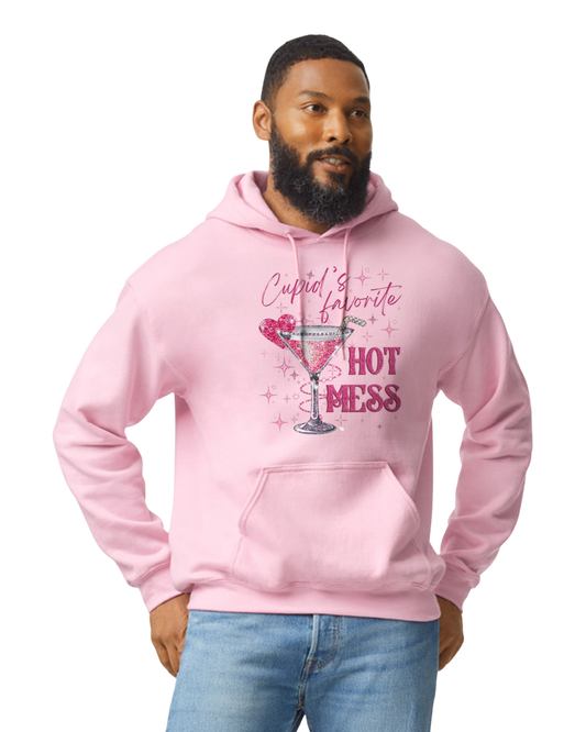 Cupid's Favorite Hot Mess Valentine's Day Unisex T-Shirt, Sweatshirt, or Hoodie