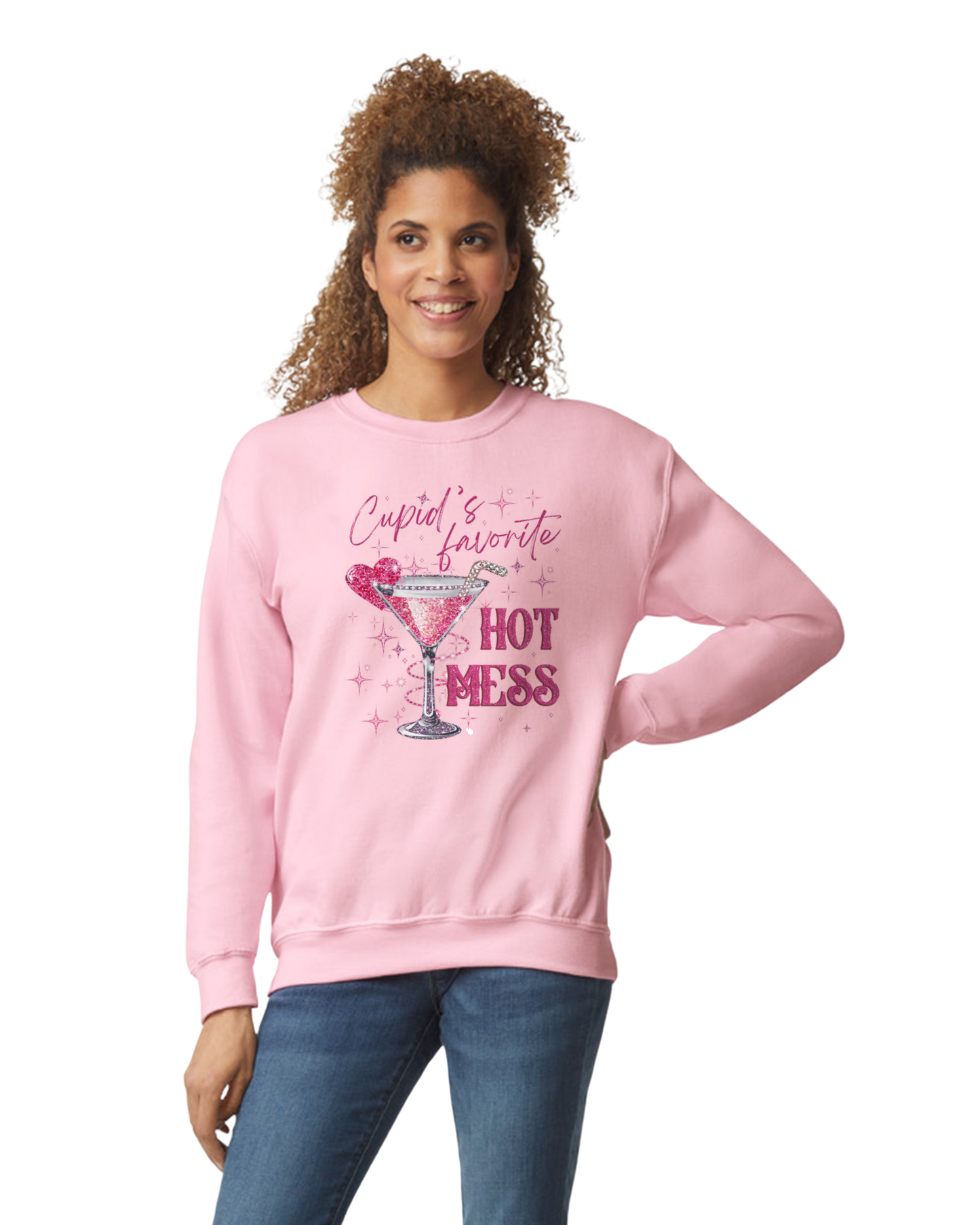 Cupid's Favorite Hot Mess Valentine's Day Unisex T-Shirt, Sweatshirt, or Hoodie