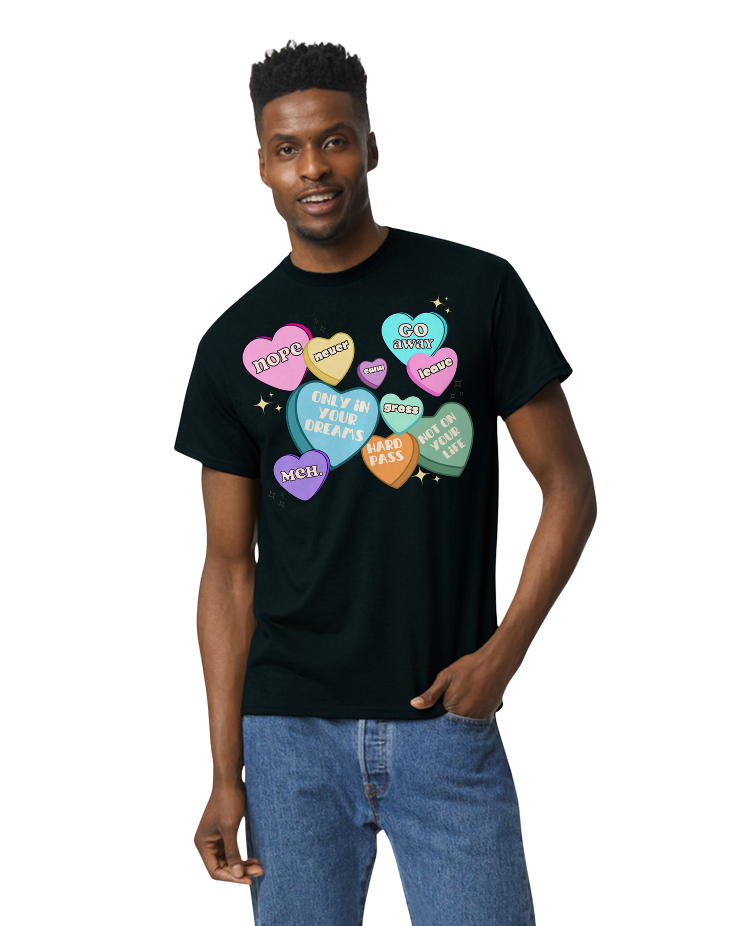 Anti-Valentine Conversation Candies Black Unisex T-Shirt/Hoodie/Sweatshirt