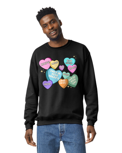 Anti-Valentine Conversation Candies Black Unisex T-Shirt/Hoodie/Sweatshirt