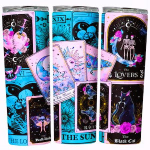 Tarot Card 20 oz Customizable Travel Tumbler Mug